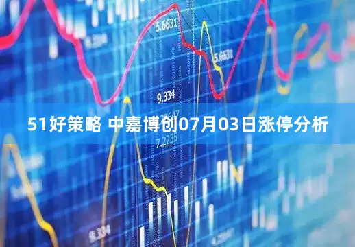 51好策略 中嘉博创07月03日涨停分析